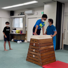 7月6日の体育教室・Bクラス✴️主運動・跳び箱/跳び箱の跳びおり✴️の画像