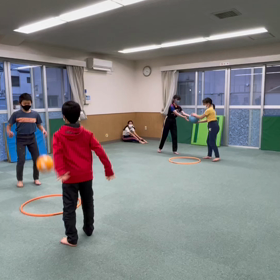 2月3日の体育教室・Bクラス✴️ボール運動/ボールキャッチゲーム・ワンバウンドキャッチボール✴️の画像
