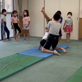 6月30日の体育教室・Bクラス✴️マット種目の組み合わせ✴️の画像