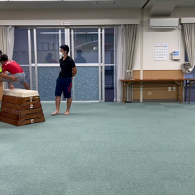 9月16日の体育教室・Bクラス✴️腕立て開脚跳び✴️の画像