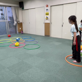 3月3日の体育教室・Bクラス✴️ボール運動・ストラックアウト✴️の画像