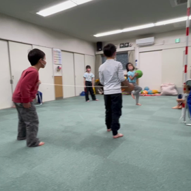 2月3日の体育教室・Bクラス✴️ボール運動/ハンドテニス✴️の画像