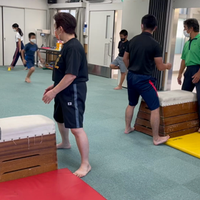 9月9日の体育教室・Bクラス✴️ハンドスプリング(前方倒立回転跳び)✴️の画像