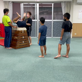 9月30日の体育教室・Bクラス✴️台上後転✴️の画像