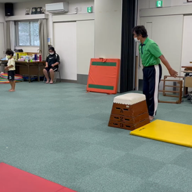8月4日の体育教室・Aクラス✴️主運動・跳び箱/腕立て開脚跳び✴️の画像