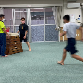 9月30日の体育教室・Bクラス✴️台上前転✴️の画像