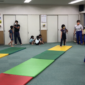 5月27日の体育教室・Bクラス✴️マット種目の組み合わせ✴️の画像