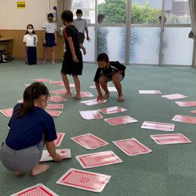 8月19日の体育教室✴️元気キッズお楽しみ会の神経衰弱✴️の画像