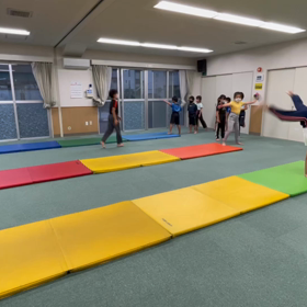 10月21日の体育教室・Bクラス✴️前運動・マット種目✴️の画像