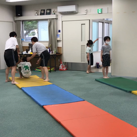 6月3日の体育教室・Bクラス✴️マット種目の組み合わせ✴️の画像