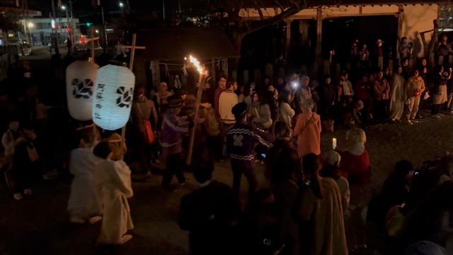 阿蘇神社の火振神事に行ってみたの記事動画