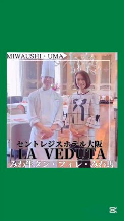 【5ツ星】セントレジスホテル大阪「ラ ベデュータ」で「みわ牛」「みわ馬」のランチの記事動画