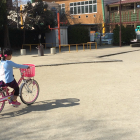 自転車の練習の画像
