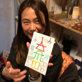 パワフル新月のヲシテ書き初めでした❣️のサムネイル画像