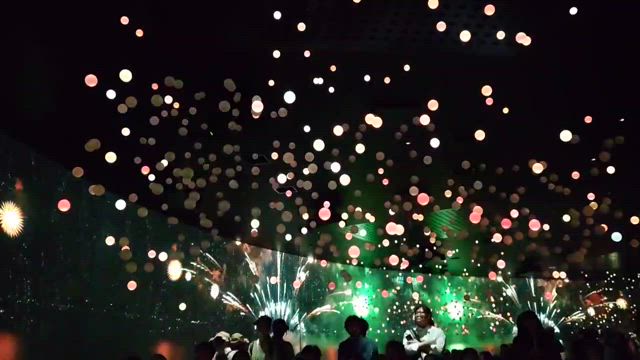 琵琶湖の花火と関西パビリオンの記事動画