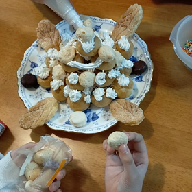 プチシューツリーケーキみたいの作り〜の画像