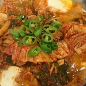 今晩は韓国の家でお料理の画像