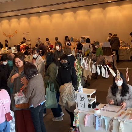 感謝とお礼　2025年2/1 年に一度の特別なイベント　所沢ハンドメイドマーケット　所沢ミューズの記事動画