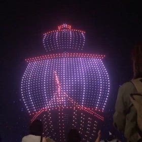 釜山広安里海水浴場のドローンショー！凄かった！の画像