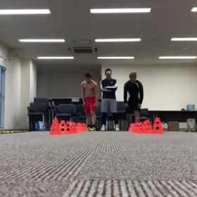 今日は雨だから室内練習。。の画像