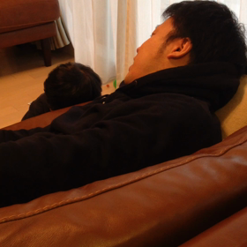 ハルくんとパパの画像