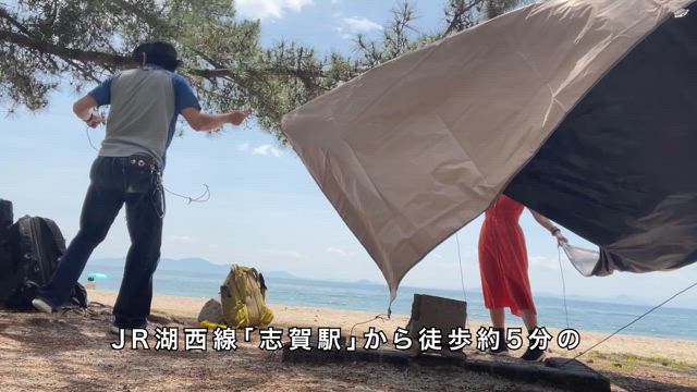 7月7日ーびわ湖でデイキャンプの記事動画