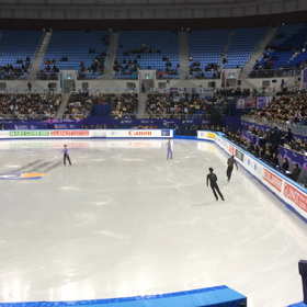 四大陸選手権　SP　６分間練習からの画像
