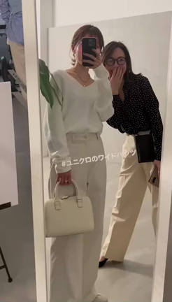 UNIQLOワイドパンツの試着会に行ってきましたの記事動画