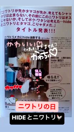 HIDEとニワトリの記事動画