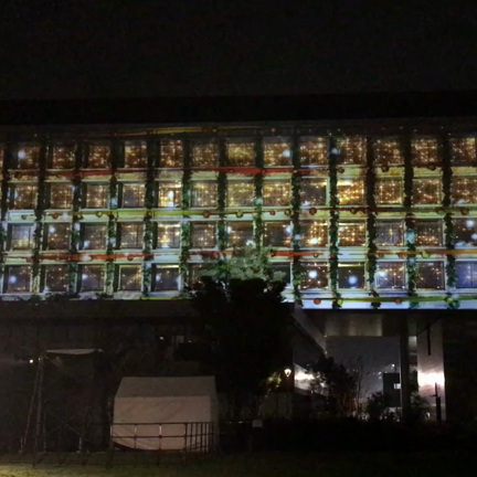 理大祭　ライティングコラボレーションかなまち　MCと歌。の記事動画