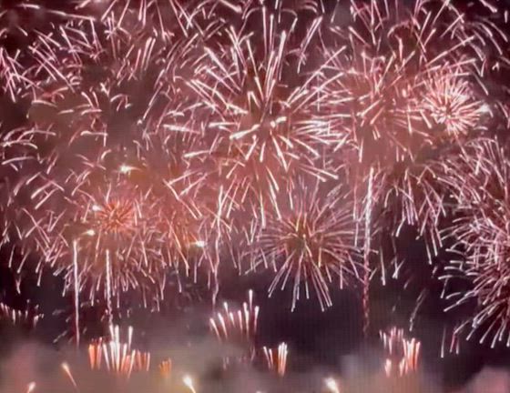 家で花火中継を楽しむ⭐︎の記事動画