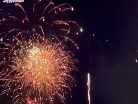 家で花火中継を楽しむ⭐︎の記事動画