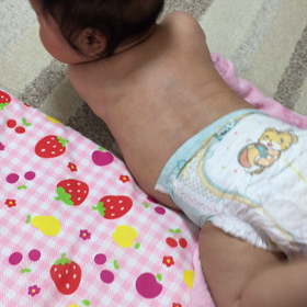 5m1d☆前期健診&寝返りの画像
