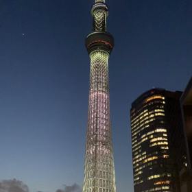 虹色ライティングの画像