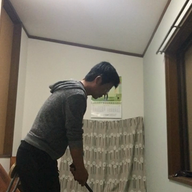頭のブレないゴルフスイングの画像