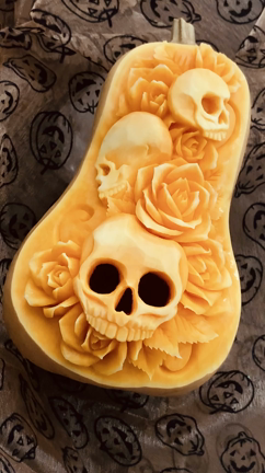 ドクロ＆バラのバターナッツカボチャと地味にビックリしたことの記事動画