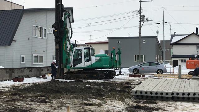 杭打ちがはじまりました  （新本間歯科医院建築②）の記事動画