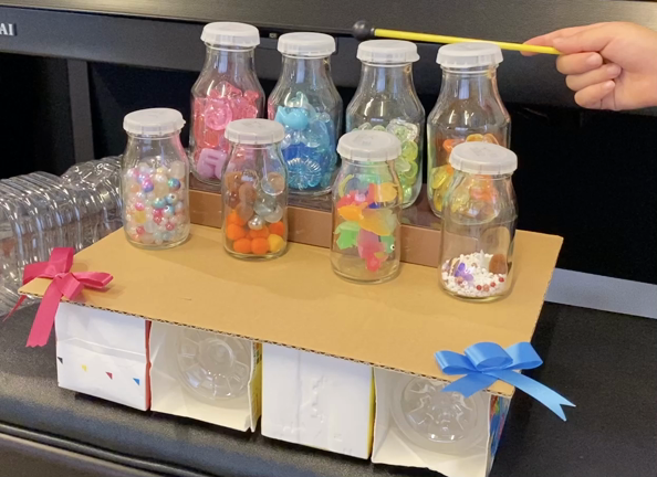 手作り楽器・カラフルスケールびんとギロの記事動画