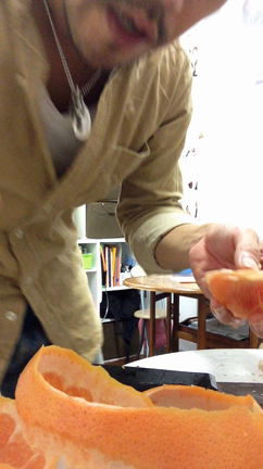 グレープフルーツの剥き方続編の記事動画