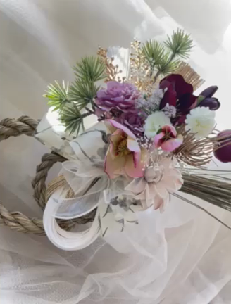 お正月アレンジ・しめ縄レッスンのご案内の記事動画