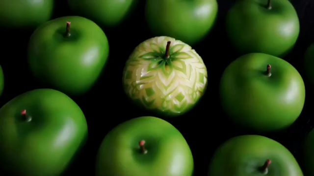 キャンドルカービング青リンゴ動画の記事動画