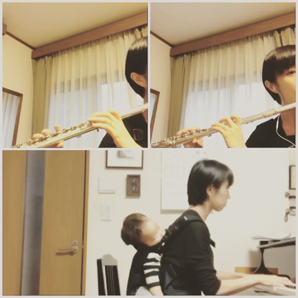 ♩フルート二重奏＋ピアノの記事動画