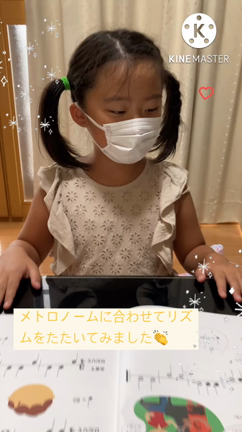 メトロノームにあわせてテンポを一定にするレッスンも取り入れます。(動画あり)の記事動画