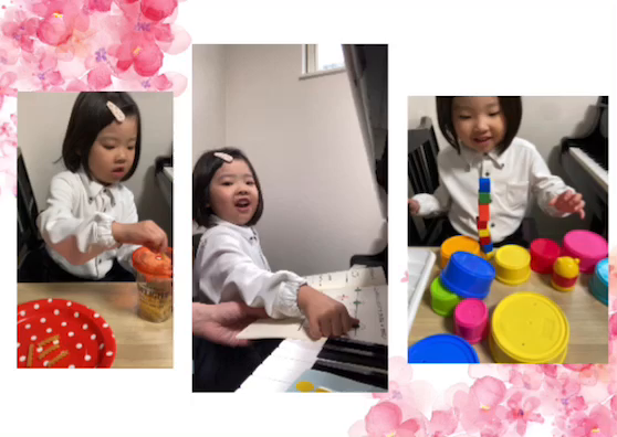 3歳さんの知育とピアノ♪の記事動画