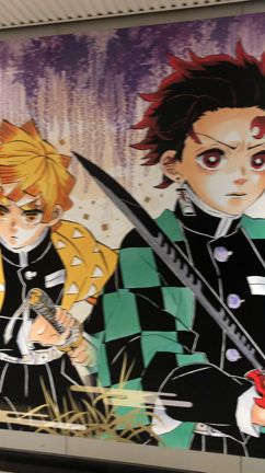 【番外編】渋谷駅の「鬼滅の刃」の絵を見に行きました！の記事動画