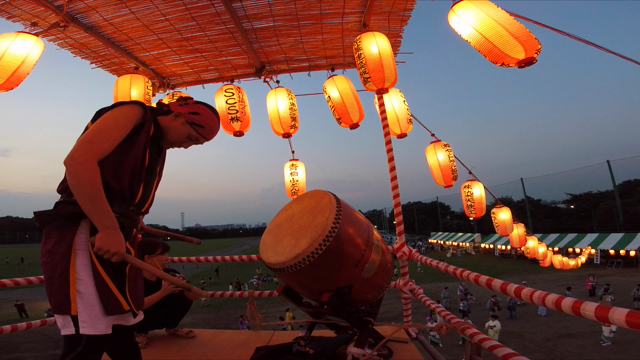 青柳盆踊り大会で２日間、和太鼓を叩きました✨の記事動画