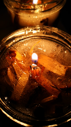 焚き火ロウソクの作り方の記事動画