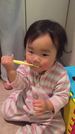 ＊歯磨き真似っこ＊の記事動画