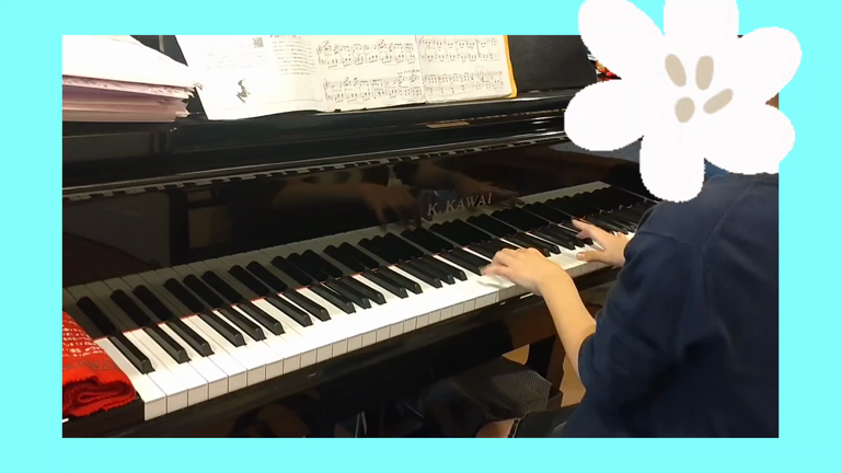 小６ピアノガール練習中の記事動画