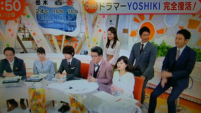 ◆動画◆YOSHIKI復活の夜めざましテレビの記事動画